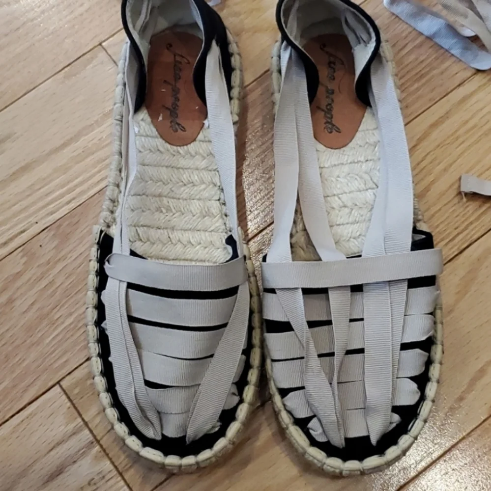 Free People Cecilia cotton wrap espadrille